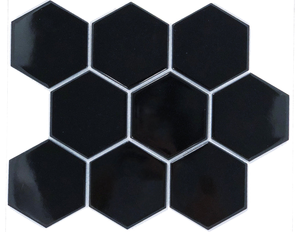 Hexagon Mosaic Black Gloss