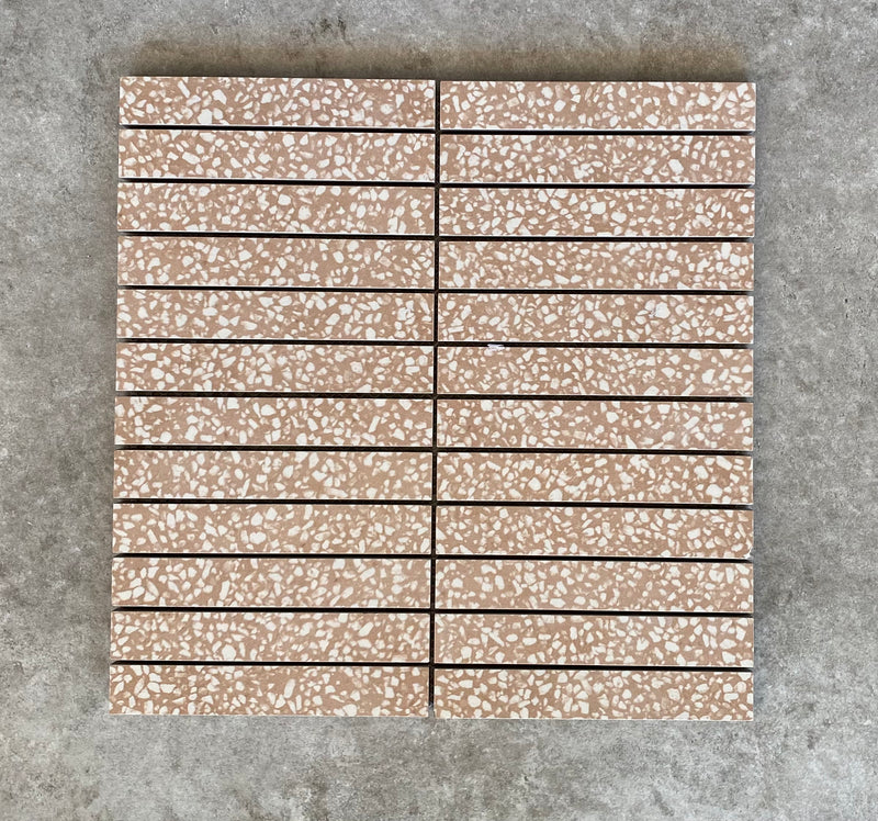 Alta Terrazzo Look Pink Finger Mosaic 