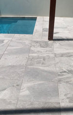 Atlanta Antislip Marble Grey - 610x406x15mm and French Pattern