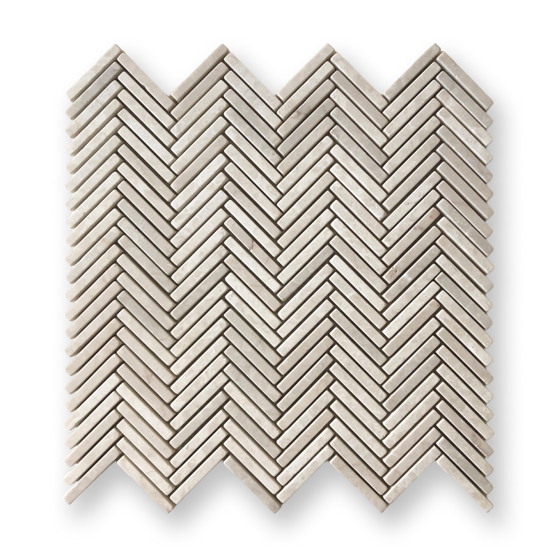 Marble Herringbone Botticino Tumbled 48x7x10MM