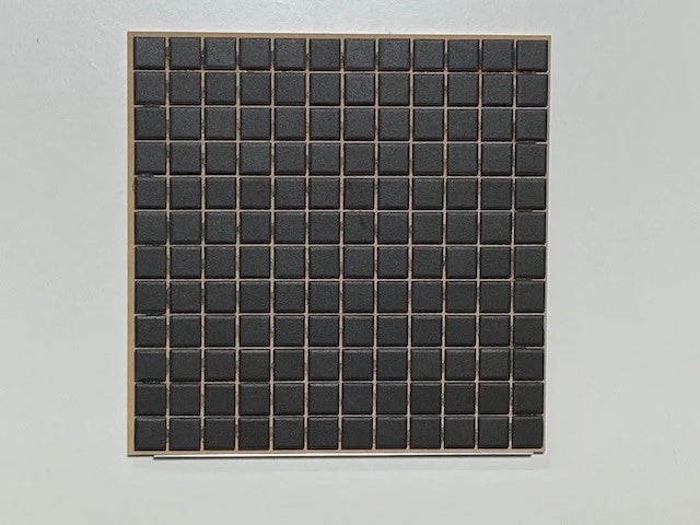 Mosaic Tiles Unglazed Black Matt 23x23x4.5mm