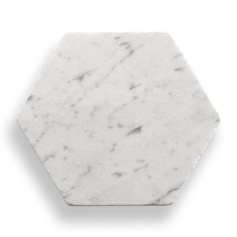 Carrara Tumbled Hexagon 200x231x10m