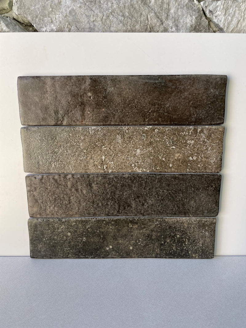 Charcoal Brown- Mix Bricks 240.50x60x6mm 