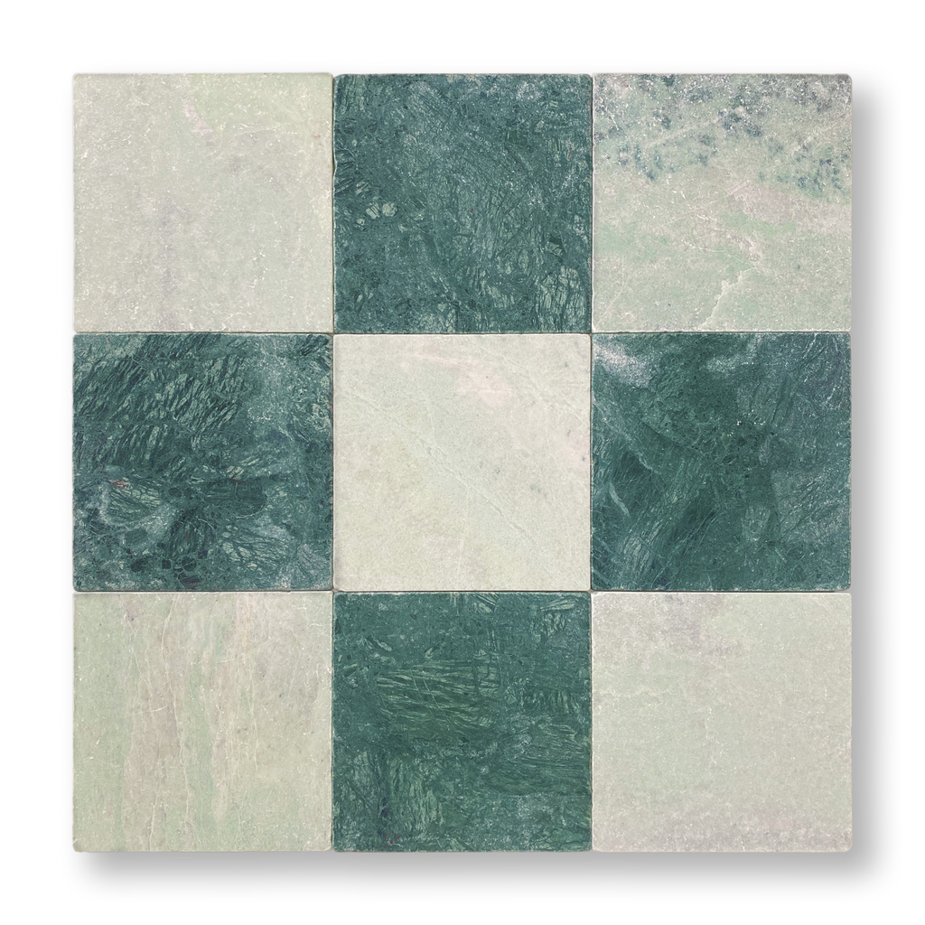 Taj Green Tumbled Tiles  200x200x10mm