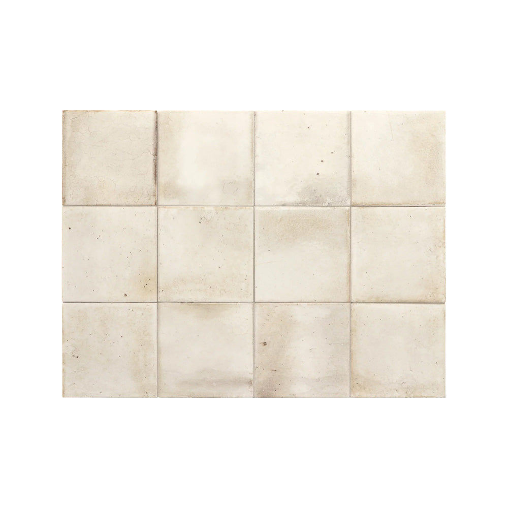 Hanoi White Gloss Square 100x100mm