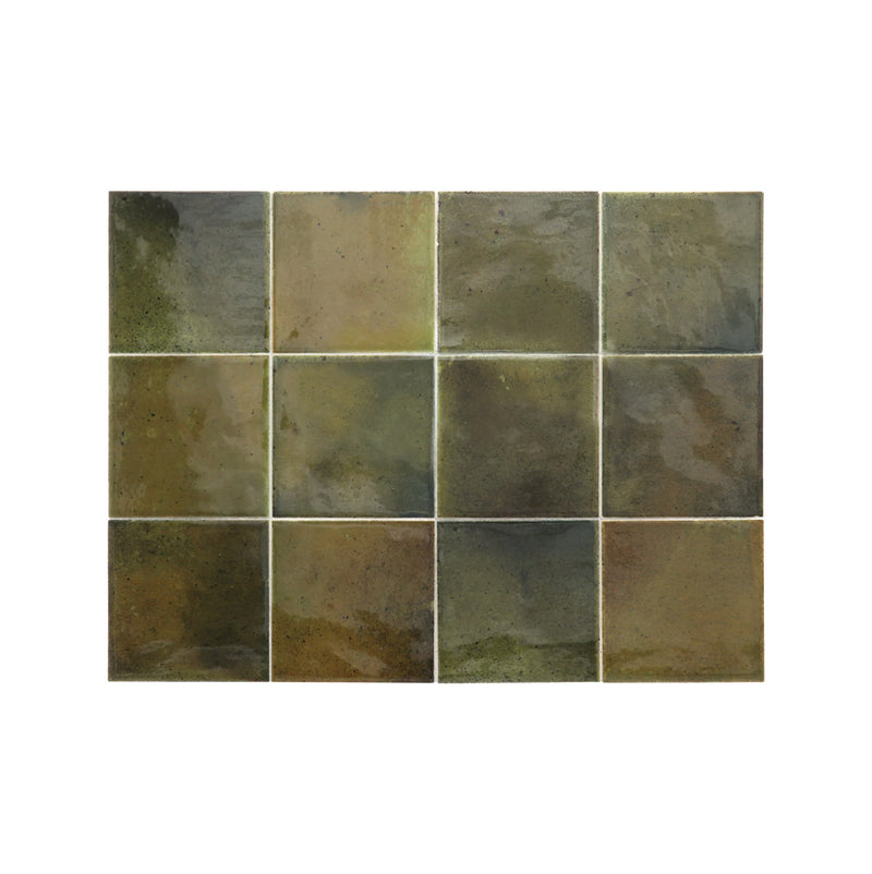 Hanoi Wild Olive Gloss Square 100x100mm 