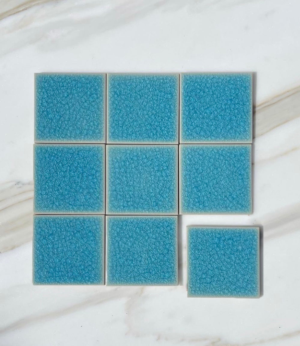 Marseille Cloud Blue Square Tile 100x100x8mm