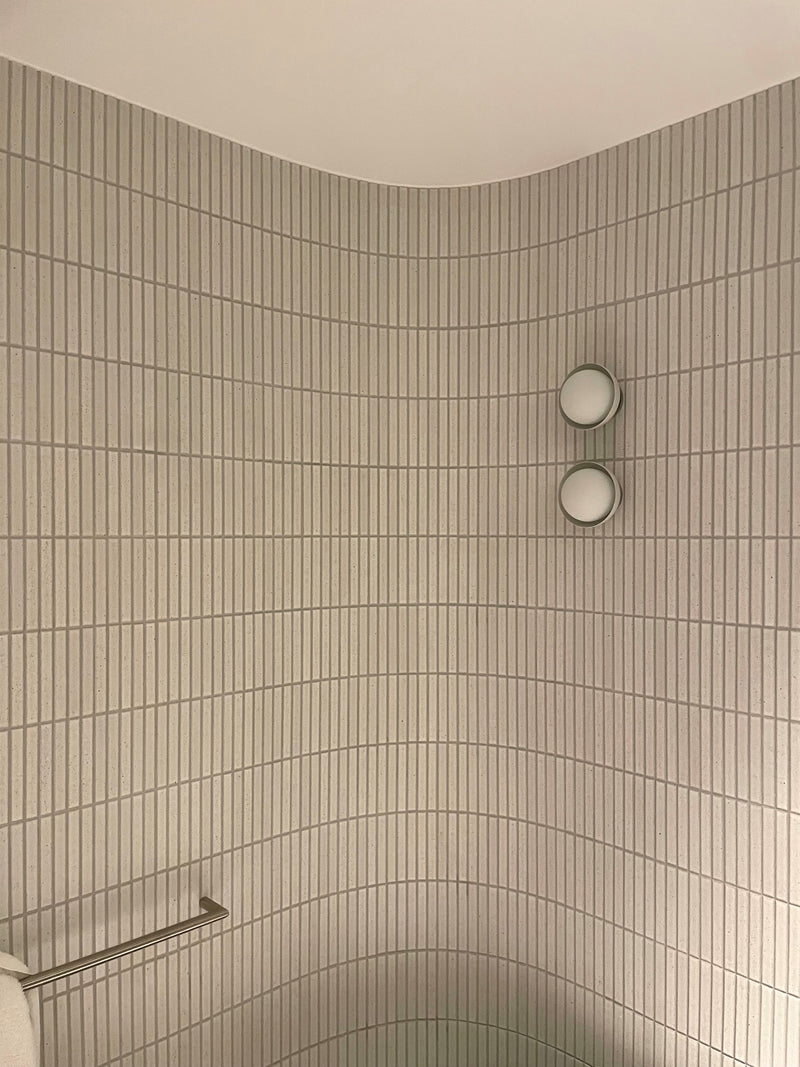 Mosaic Tile Kit Kat -  Gloss Concave Warm White 20X145x8mm