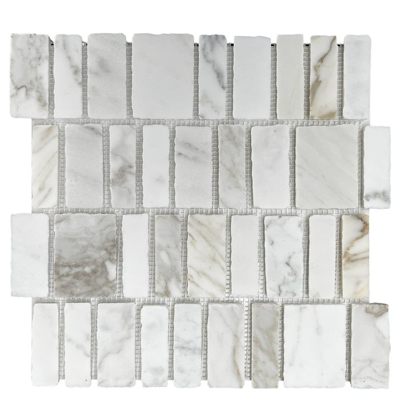 Marble Mosaic - Split Calacatta Joint Honed Finish