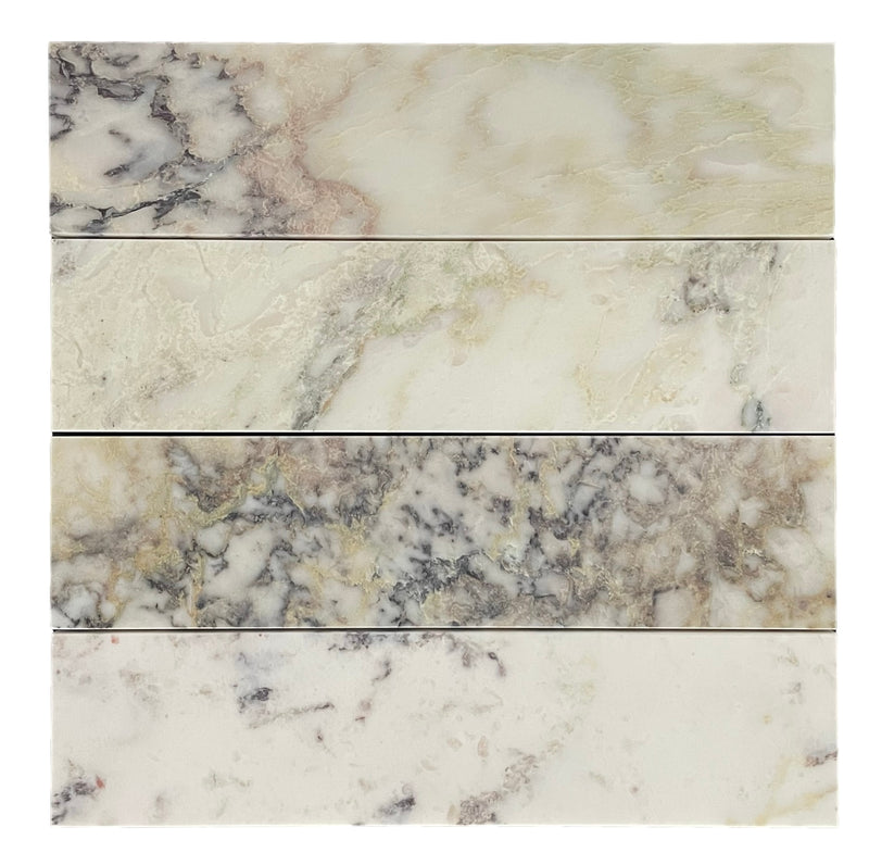  Marble Mosaic -Subway Viola Honed  75x305x10mm