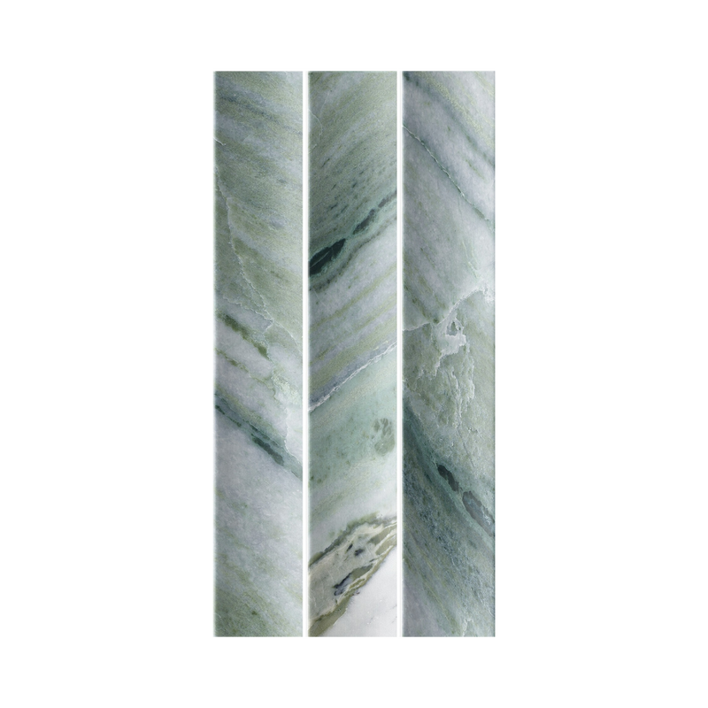 Porcelain Argos Fluted Tile Jade 155x230x8mm
