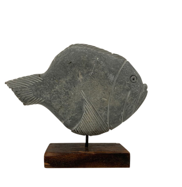 Stone Fish Sculpture