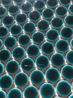 Mosaic Tile - Penny Round Deep Green 	19mm / 275x275x10mm