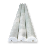 MARBLE FLUTE - VERDI CRISTALLO, HONED 30x18x920mm