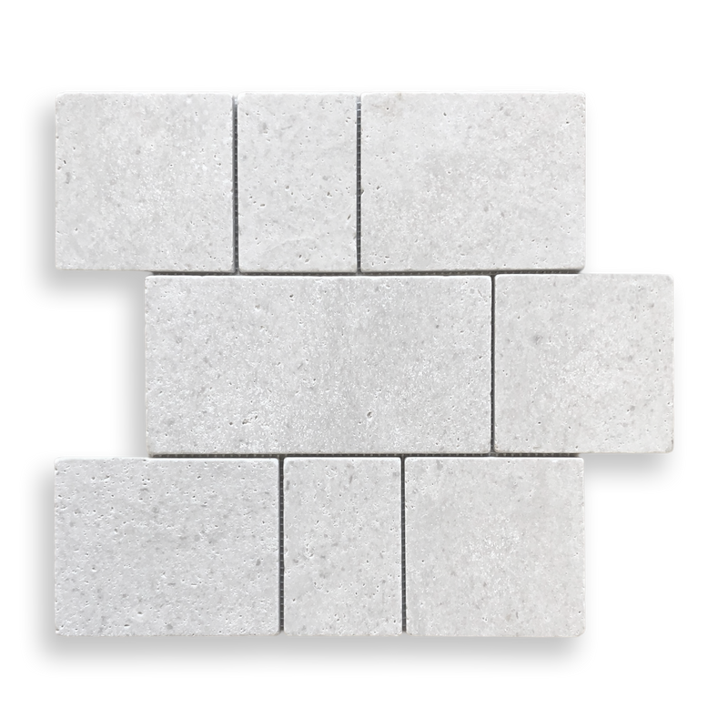 Marble Mosaic - Havana Travertine Grigio Tumbled