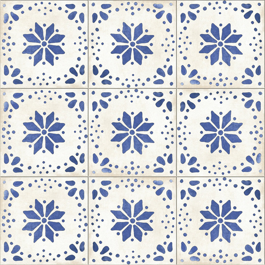 blue kitchen tiles