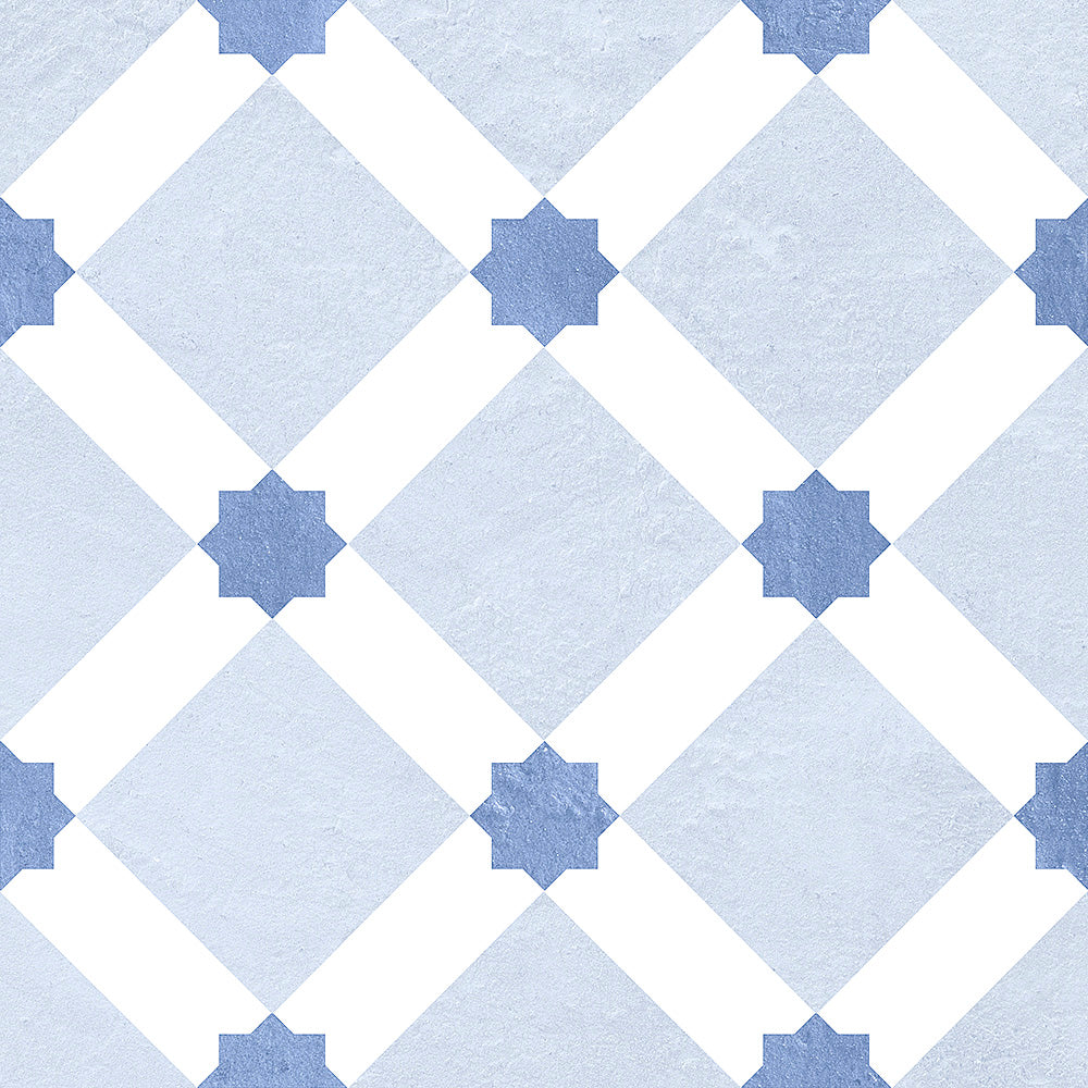 Costal Blue floor tiles