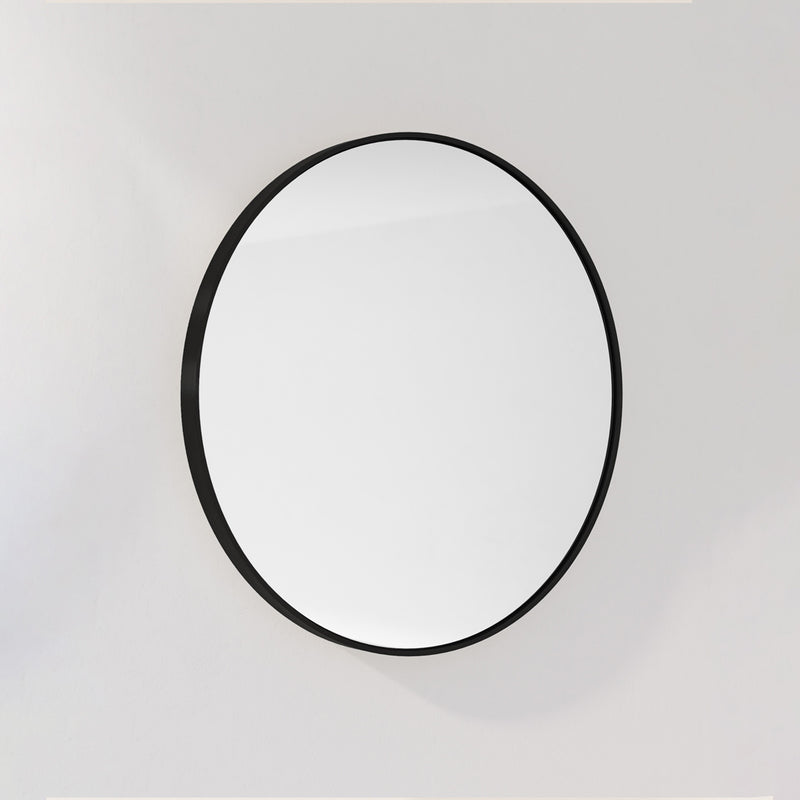 Black round mirror Central Coast