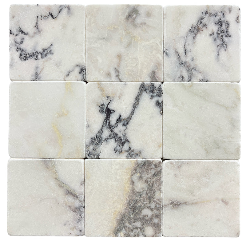 Marble Mosaic - Square Viola Honed 101x101x10mm