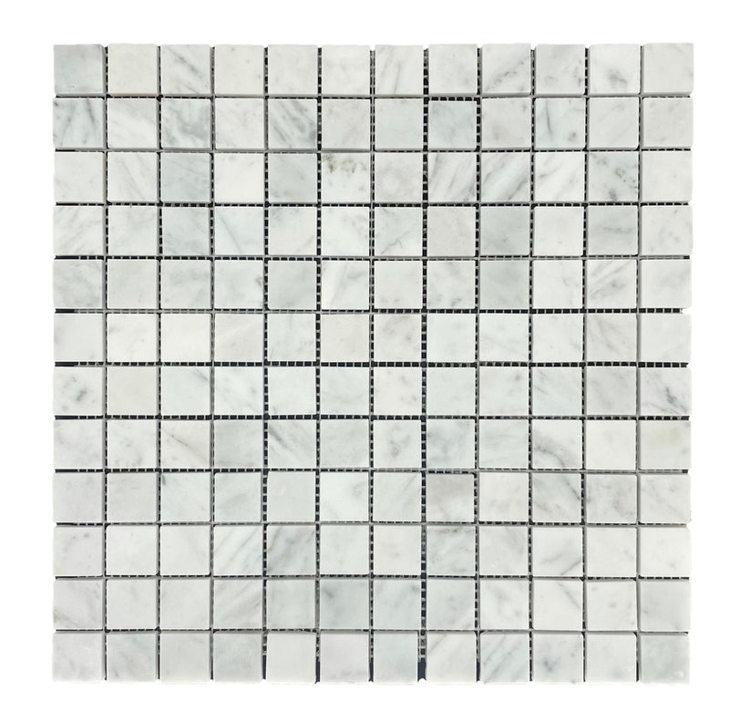 Marble Mosaic- Square 23 - Carrara - Honed