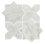 Marble Mosaic - Coastal - Travertine Silver - Honed