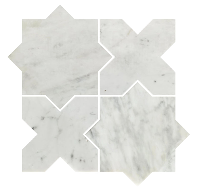 Marble Mosaic - Coastal - Travertine Silver - Honed