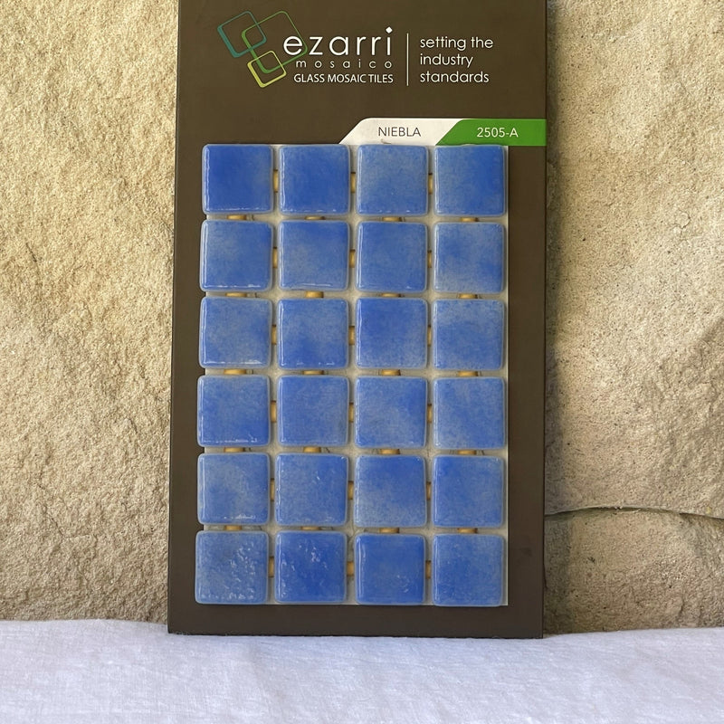 Pool Tiles from Stone Arc Ezarri Glass Mosaic Niebla 2505A 25X25