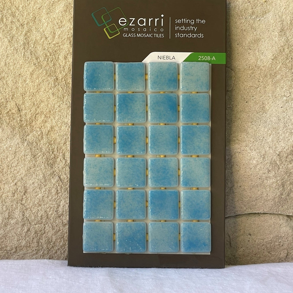 Ezarri Glass Mosaic Niebla 2508A 25X25 pool tiles