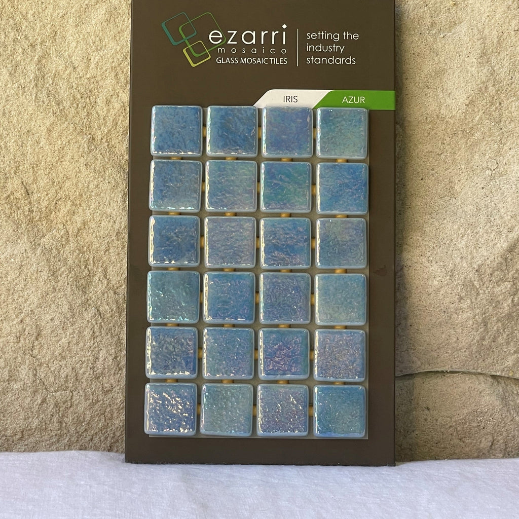  Ezarri Glass Mosaic Iris Azur 25X25 spa tiles at Central Coast