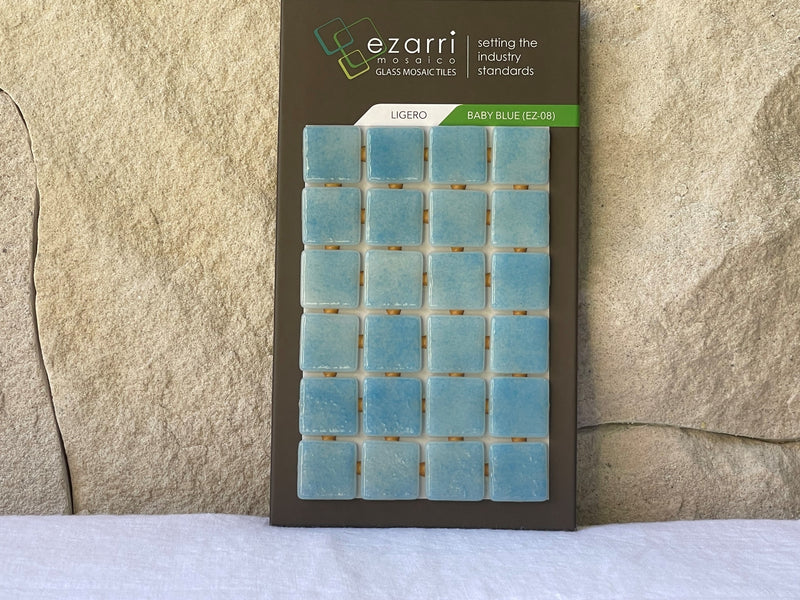 Ezarri Ligero Baby Blue 25X25mm pool tilies