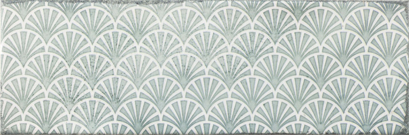 green Ceramic Glazed Spanish Wall Tiles 100 X 300mm Ayoka