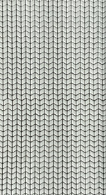 Micro Glass Chevron Mosaic - Pale Grey