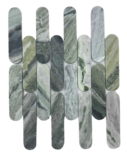 Marble Mosaic - Connect - Amazonica - Honed 35x150mm