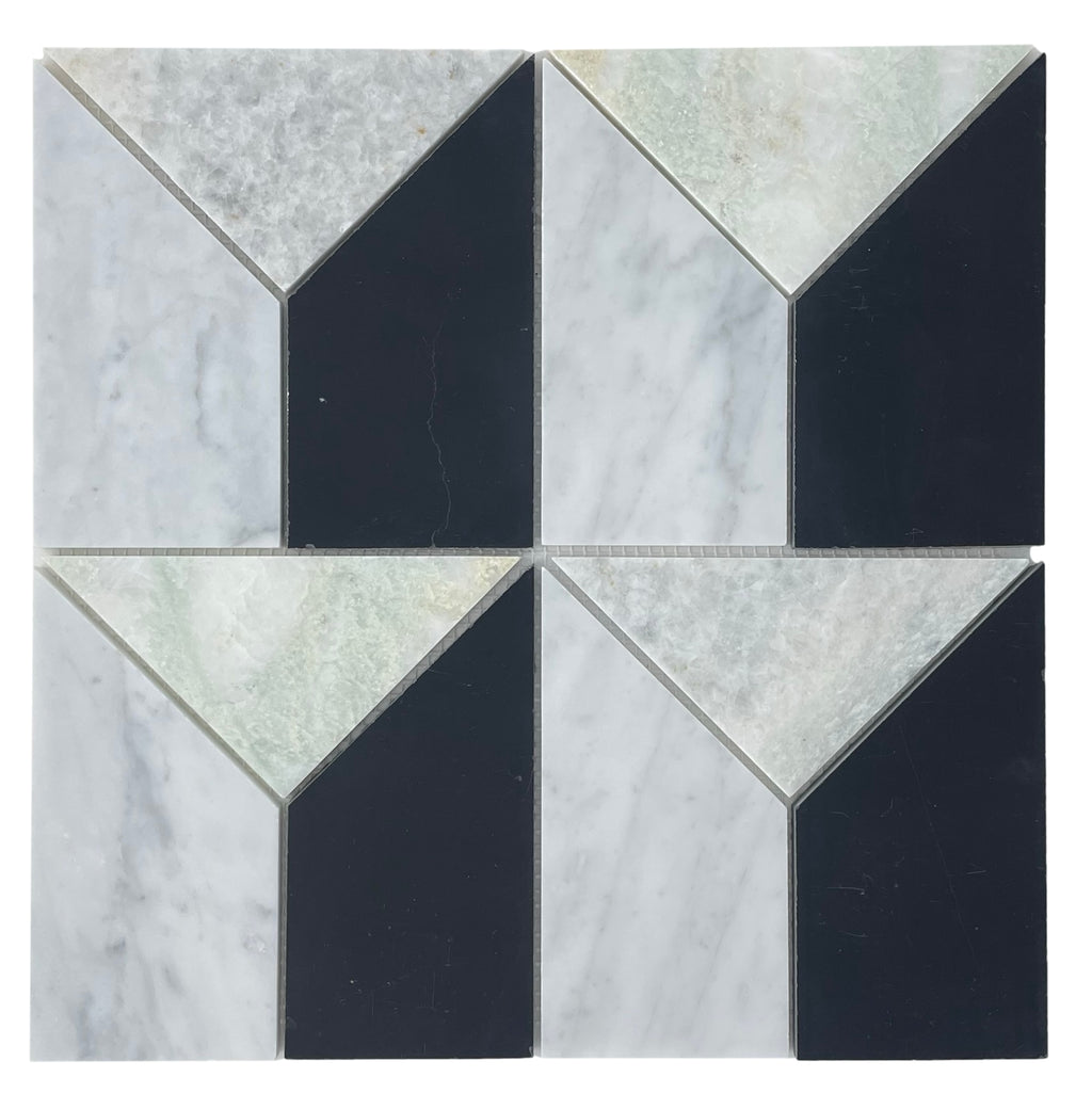 Marble Mosaic - Split Carrara Honed Finish