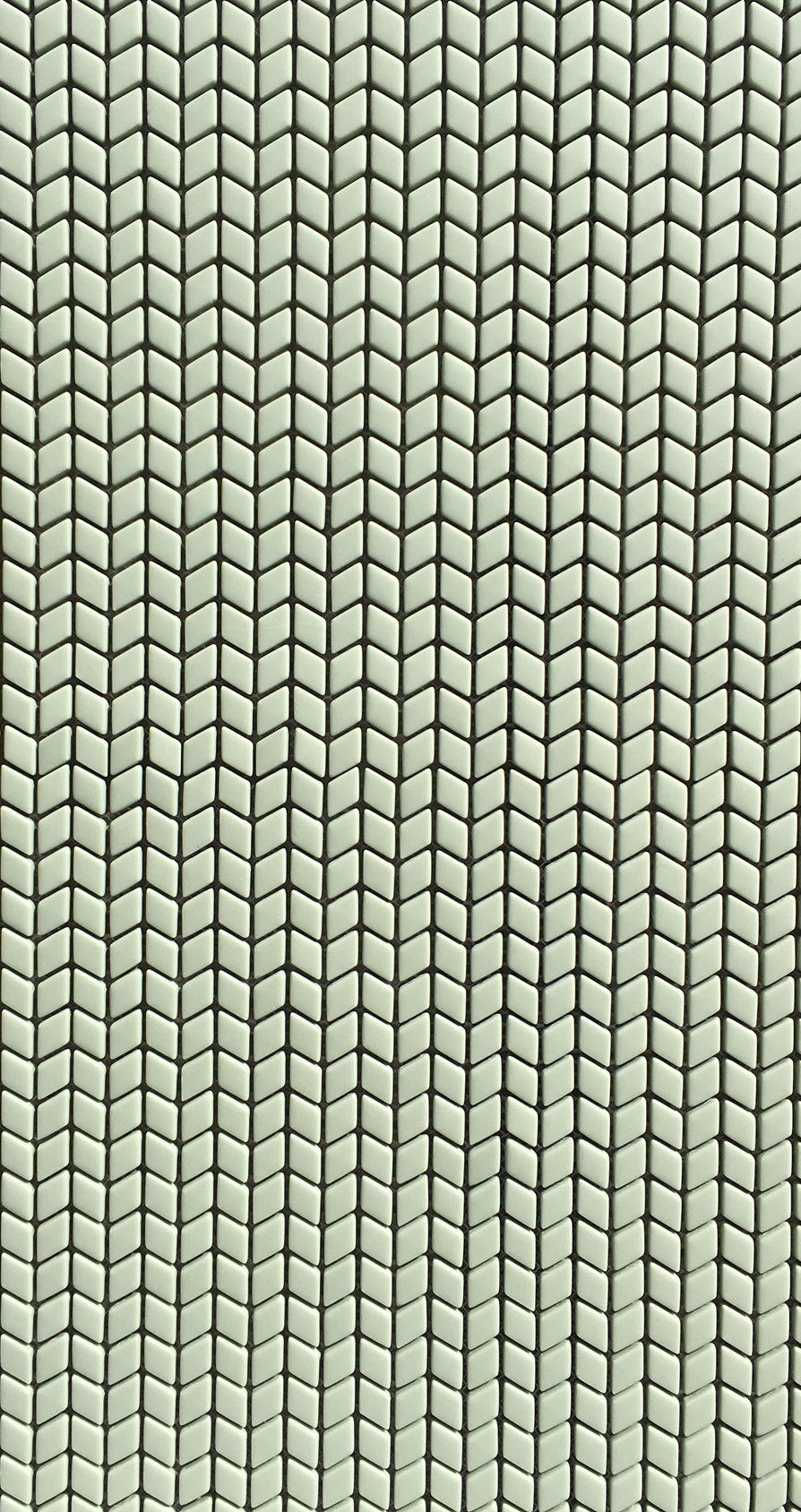 Micro Glass Chevron Mosaic - Sage