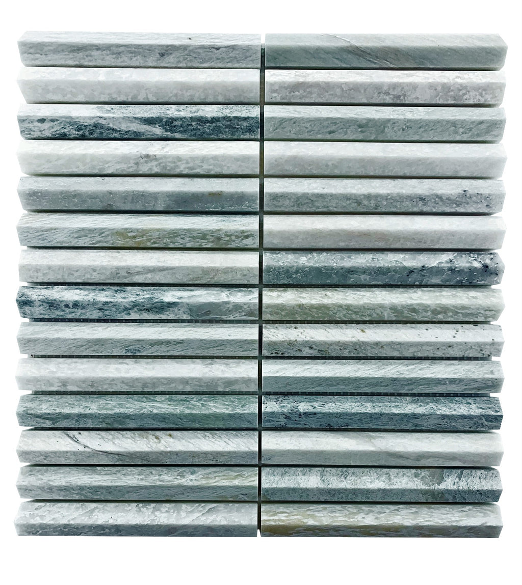 Marble Mosaic - Mint 3D Stack 145x20mm chip size